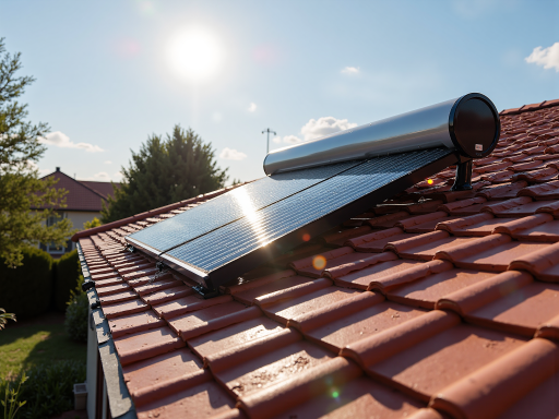 Rural village with community solar microgrid and distributed energy systems, agricultural area, traditional houses, green landscape